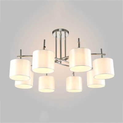 Потолочная люстра Crystal Lux Sergio PL8 Nickel