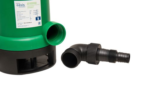 Дренажный насос для грязной воды Oasis DV 150/6, 400 Вт, 150 л/мин, напор 6 м, размер частиц 35 мм, со встроенным поплавком