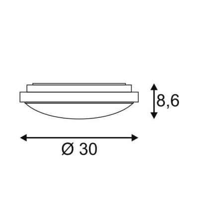 Потолочный светодиодный светильник SLV Marona 155156