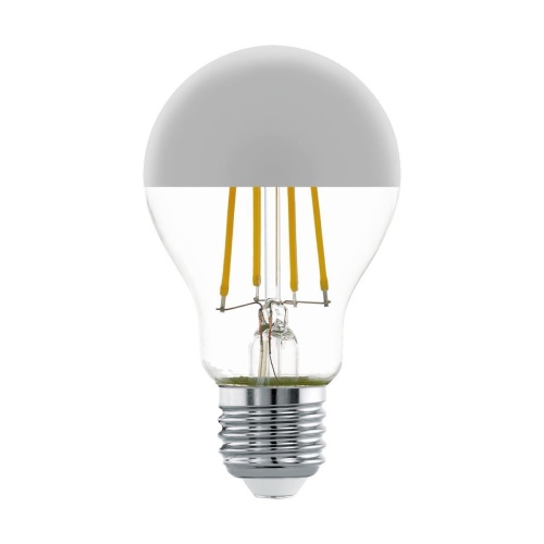 Лампа светодиодная филаментная Eglo E27 7W 2700K хром 11834