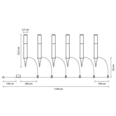 Ландшафтный светодиодный светильник Lightstar Dito 380937