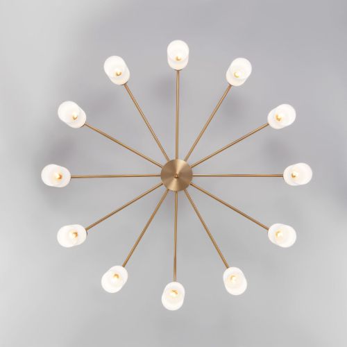 Потолочная люстра Eurosvet Vegga 70160/12 латунь Smart