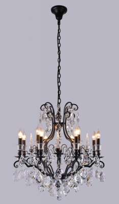 Подвесная люстра Crystal Lux Magnifico SP13 Black/Transparent