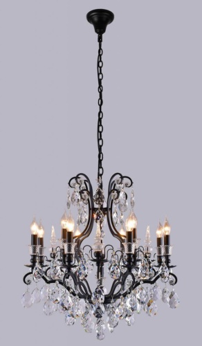 Подвесная люстра Crystal Lux Magnifico SP13 Black/Transparent