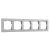 Рамка Werkel Hammer на 5 постов серебряный W0052406 4690389163555 Рамка Werkel Hammer на 5 постов серебряный W0052406 4690389163555