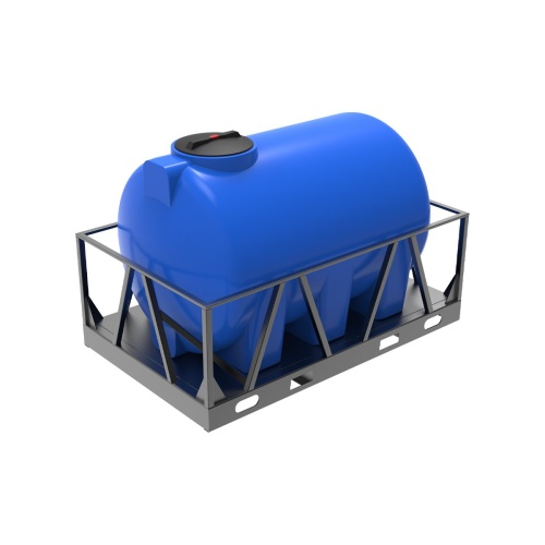 Емкость H 2000л синяя в обрешетке (1440х1330х2130) Емкость H 2000л синяя в обрешетке (1440х1330х2130)