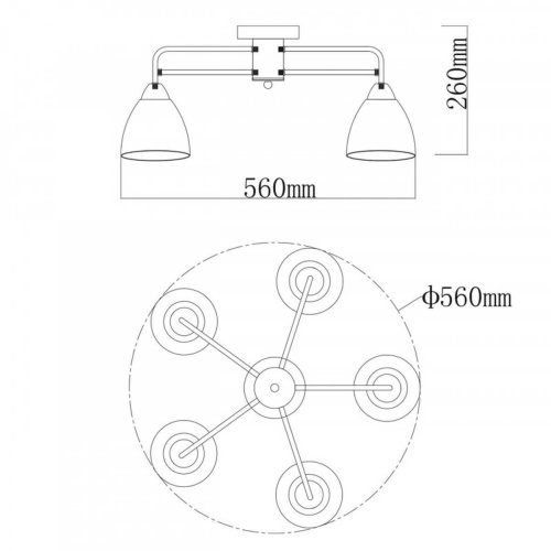 Потолочная люстра De Markt City Вита 220013105