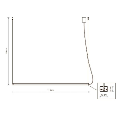 Подвесной светодиодный светильник Nowodvorski H LED 8908