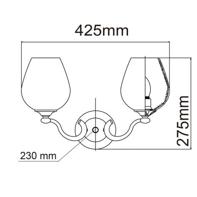 Бра Chiaro Палермо 386026602