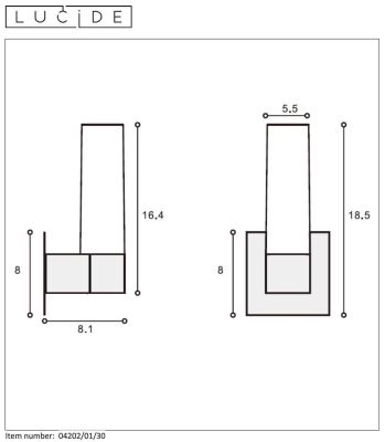 Подсветка для зеркал Lucide Jesse 04202/01/30