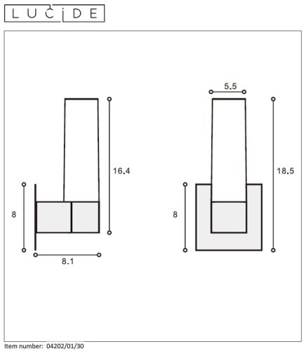 Подсветка для зеркал Lucide Jesse 04202/01/30