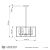 Подвесная люстра Lumina Deco Lorton LDP 1142-6 BK+MD