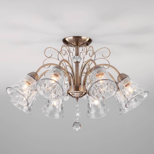 Потолочная люстра Eurosvet Norene 30157/8 античная бронза