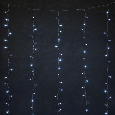 Уличная светодиодная гирлянда Vegas Занавес 220V холодный белый без мерцания 55149