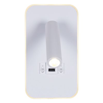 Настенный светодиодный светильник Reluce 86204-9.2-001KT LED12W+USB WT