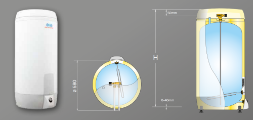 Водонагреватель OSO Super S 300 3 кВт (OSO S 300 3 кВт/ 1x230В)