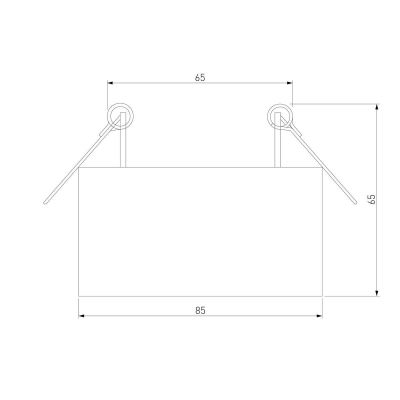 Встраиваемый светодиодный светильник Elektrostandard Glam 25095/LED a065708