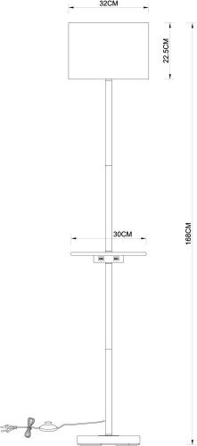 Торшер Arte Lamp Combo A4056PN-1WH Торшер Arte Lamp Combo A4056PN-1WH
