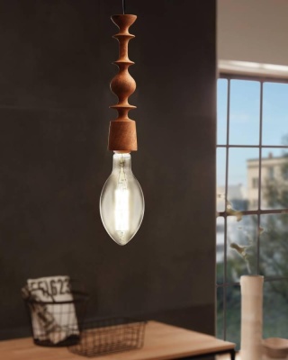 Лампа светодиодная диммируемая филаментная Eglo E27 8W 3000K дымчатая 11843