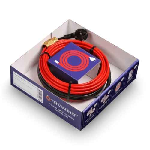 Греющий кабель Теплайнер Profi КСП-10, 270 Вт, 27 м, в трубу