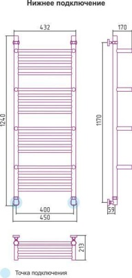 Сунержа Богема +4 полки 1200x400