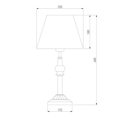 Настольная лампа Eurosvet 01061/1 белый с золотом