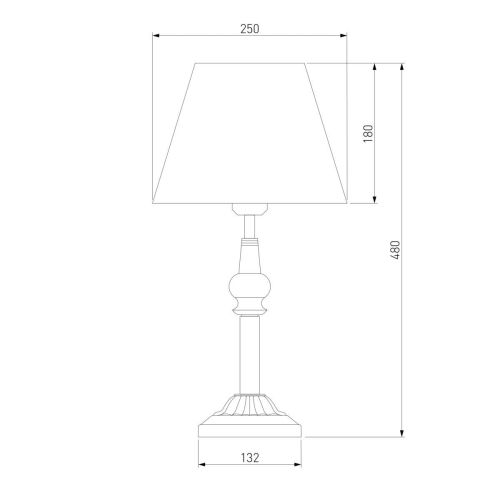 Настольная лампа Eurosvet 01061/1 белый с золотом