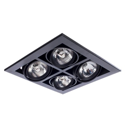 Встраиваемый светильник Arte Lamp Cardani A5930PL-4BK Встраиваемый светильник Arte Lamp Cardani A5930PL-4BK