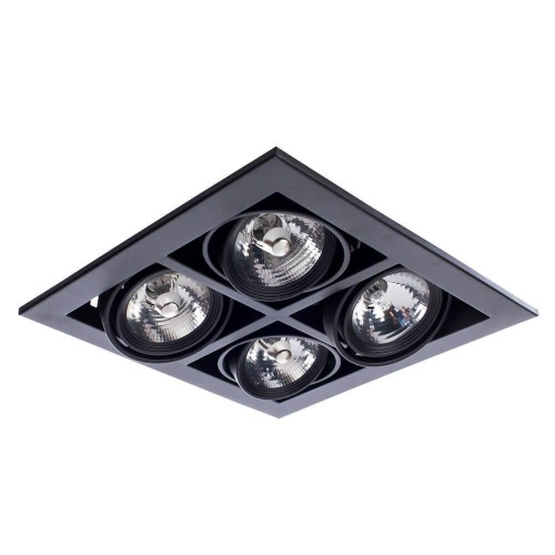 Встраиваемый светильник Arte Lamp Cardani A5930PL-4BK Встраиваемый светильник Arte Lamp Cardani A5930PL-4BK