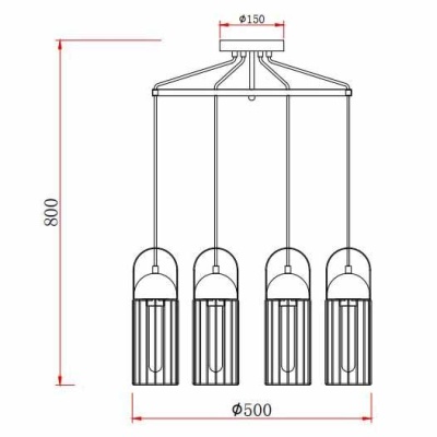 Подвесная люстра Rivoli Anemon 5062-206 Б0047361
