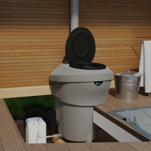 Компостный туалет Rostok серый 230 л., для дачи, торфяной, компостирующий