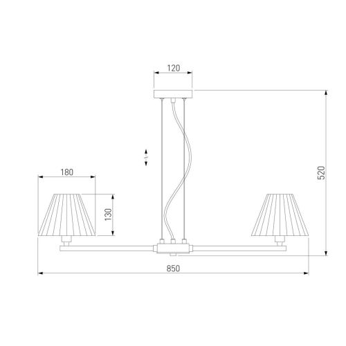 Подвесная люстра Eurosvet Peony 60136/8 хром/графит