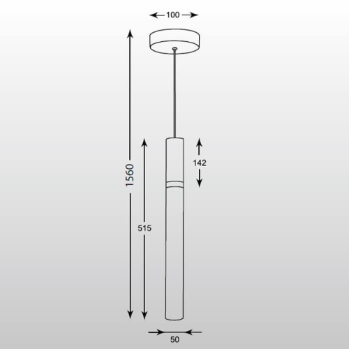 Подвесной светодиодный светильник Zumaline Luis HSP5291C-CH