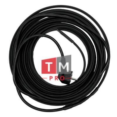 Комплект греющего кабеля TMpro CR 15Вт 6 м экранированный на трубу с вилкой