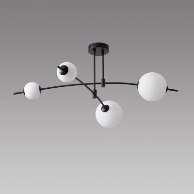 Подвесная светодиодная люстра iLedex Epical 6827-4 BK+WH