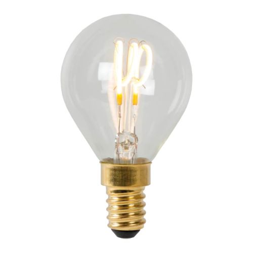 Лампа светодиодная диммируемая Lucide E14 3W 2700K прозрачная 49046/03/60 Лампа светодиодная диммируемая Lucide E14 3W 2700K прозрачная 49046/03/60