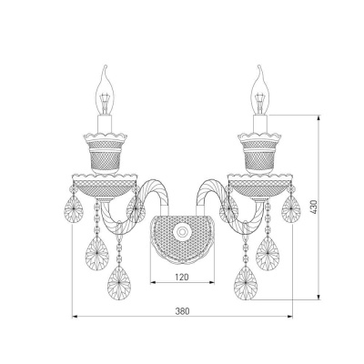 Бра Bogates 336/2 Strotskis