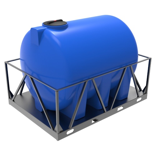 Емкость H 5000 л синяя в обрешетке