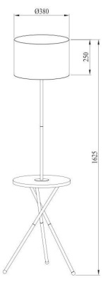 Торшер Arte Lamp Combo A2070PN-1BK Торшер Arte Lamp Combo A2070PN-1BK