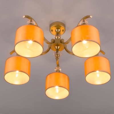 Потолочная люстра Eurosvet 60070/5 перламутровое золото