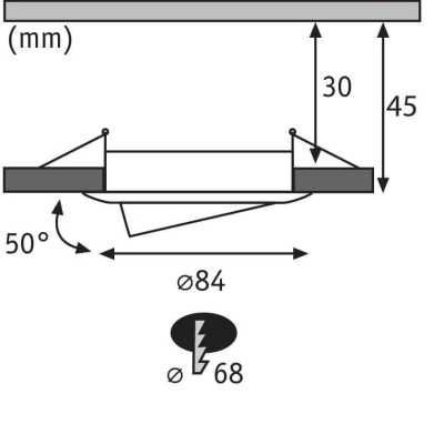 Встраиваемый светодиодный светильник Paulmann Nova (3 шт.) 93485