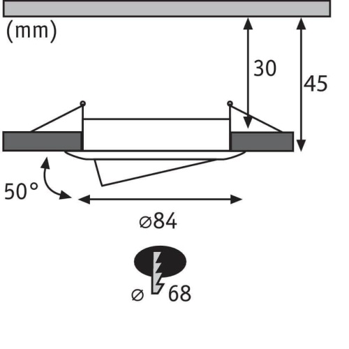 Встраиваемый светодиодный светильник Paulmann Nova (3 шт.) 93485