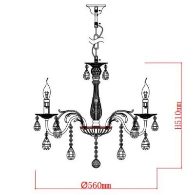 Подвесная люстра Rivoli Margareta 1022-206 Б0047911