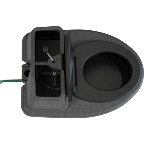 Торфяной туалет для дачи Rostok Комфорт чёрный гранит, биотуалет для дома и дачи