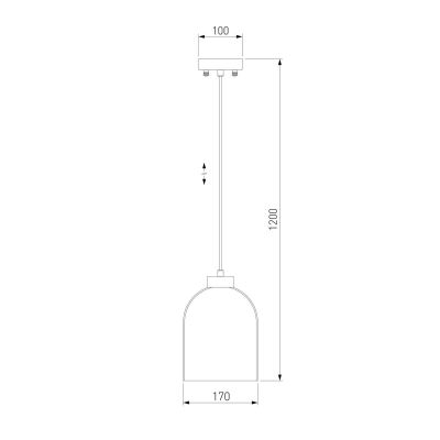 Подвесной светильник Eurosvet Tandem 50119/1 латунь