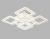 Потолочная светодиодная люстра Ambrella light Original FA868 Потолочная светодиодная люстра Ambrella light Original FA868