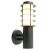 Светильник садово-парковый Feron DH046-B, Техно на стену, 18W E27 230V, черный 51526