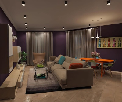 Потолочный светодиодный светильник Denkirs DK4010-BK