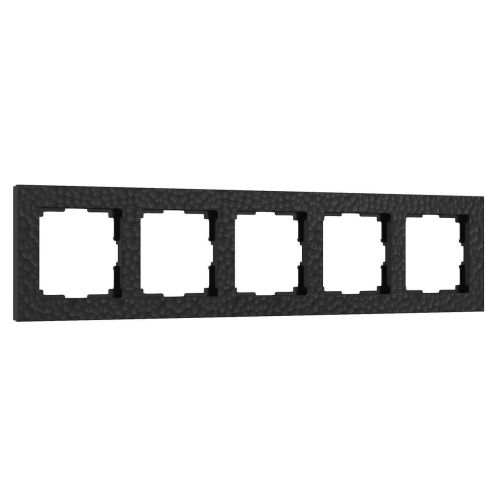 Рамка Werkel Hammer на 5 постов черный W0052408 4690389163579