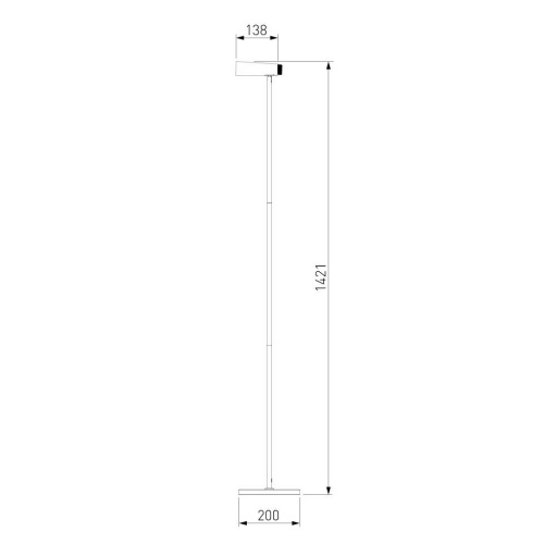 Торшер Eurosvet Joel 80430/1 серебро/хром